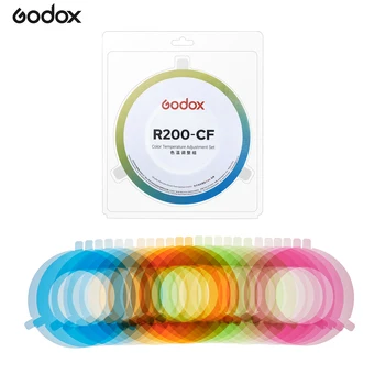 Godox R200-CF värvustemperatuuri seadistamine Värv Filtrid Värv Geelid jaoks Godox R200 Ringi Flash Pea