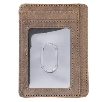 Ultra Slim RFID Blokeerimine Minimalistlik Rahakott visiitkaart Kate nii Super Õhuke Meeste Nahast Panga ID Krediitkaardi Omanikele