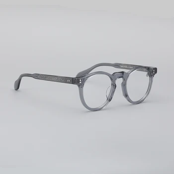 Ovaalne Kõrge kvaliteediga uusi Atsetaat prillid Raamiga Meeste Mood Lühinägevus optilised prillid Naiste käsitöö Brand Prillid Raam